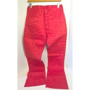 Levi Strauss 501 Overdyed Ruby Red Button Fly Jeans W31 L32 Straight Leg NWOT